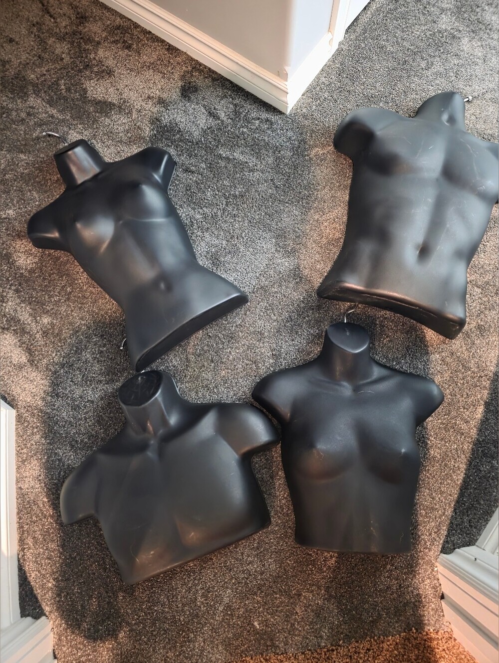 4 Set Of Hanging Mannequin Displays
